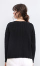 R210367 - Long Sleeves Coziness Soft Pullover - Black
