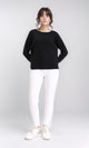 R210367 - Long Sleeves Coziness Soft Pullover - Black