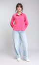 R210509 - Regular Fit Long Sleeves Textured Shirt - Fuchsia