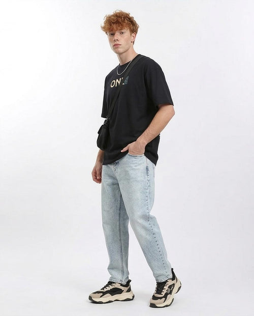 Ravin × One Piece Men’s Gear 5 Luffy Oversized Graphic T-Shirt – Black - R210531