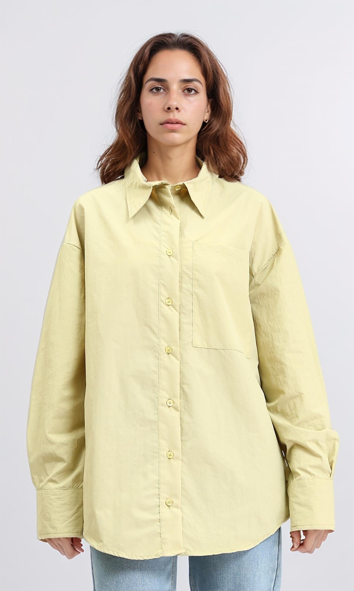 Women's Long Sleeve Shirt - Yellow