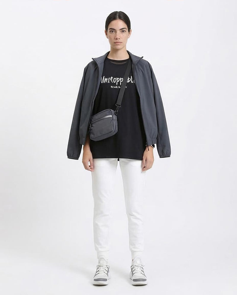 Ravin "Unstoppable" Oversized Graphic T-Shirt – Black - R210549