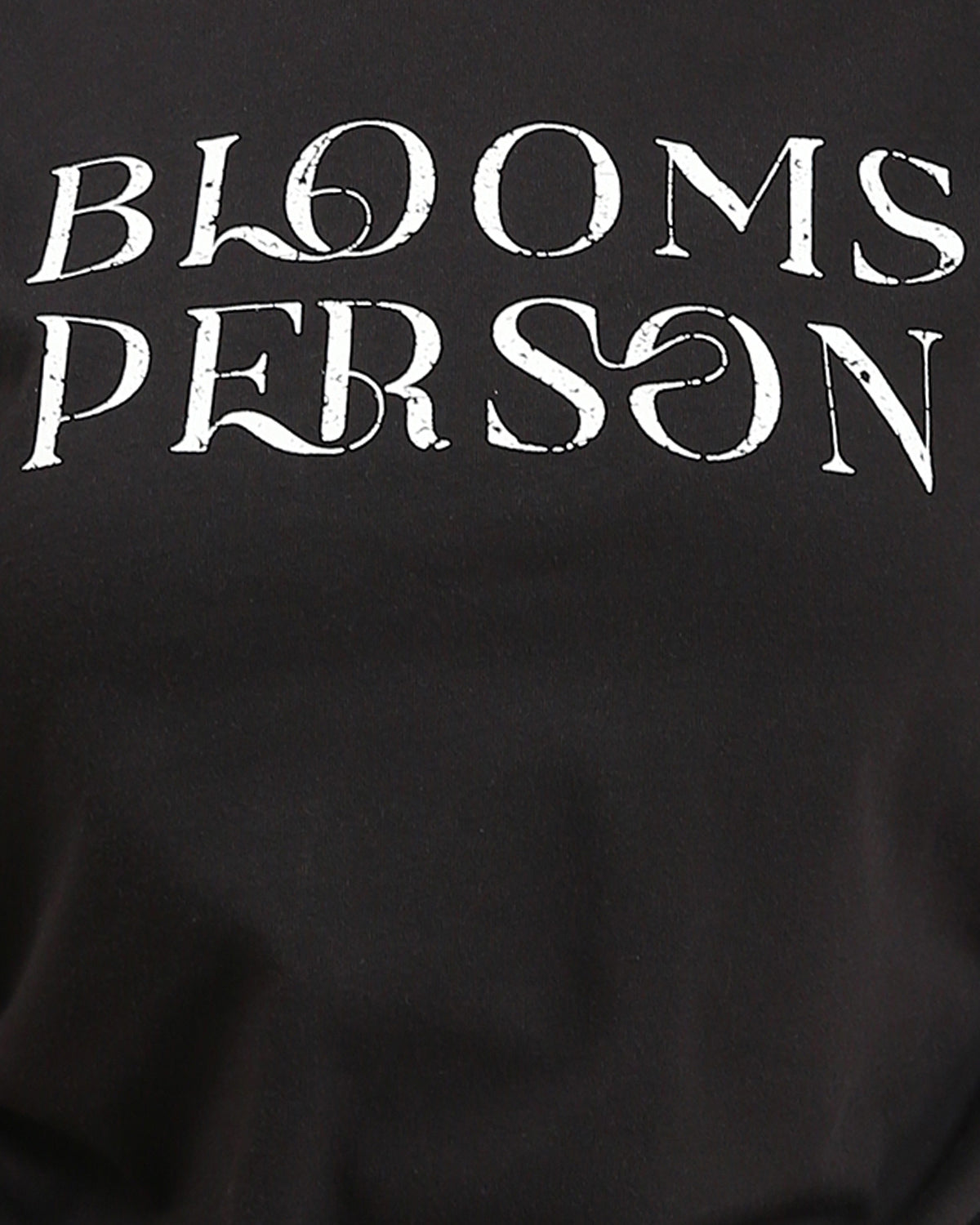 Ravin Women's Side-Cinch Graphic T-Shirt – "Blooms Person" Distressed Print - Black -R210558