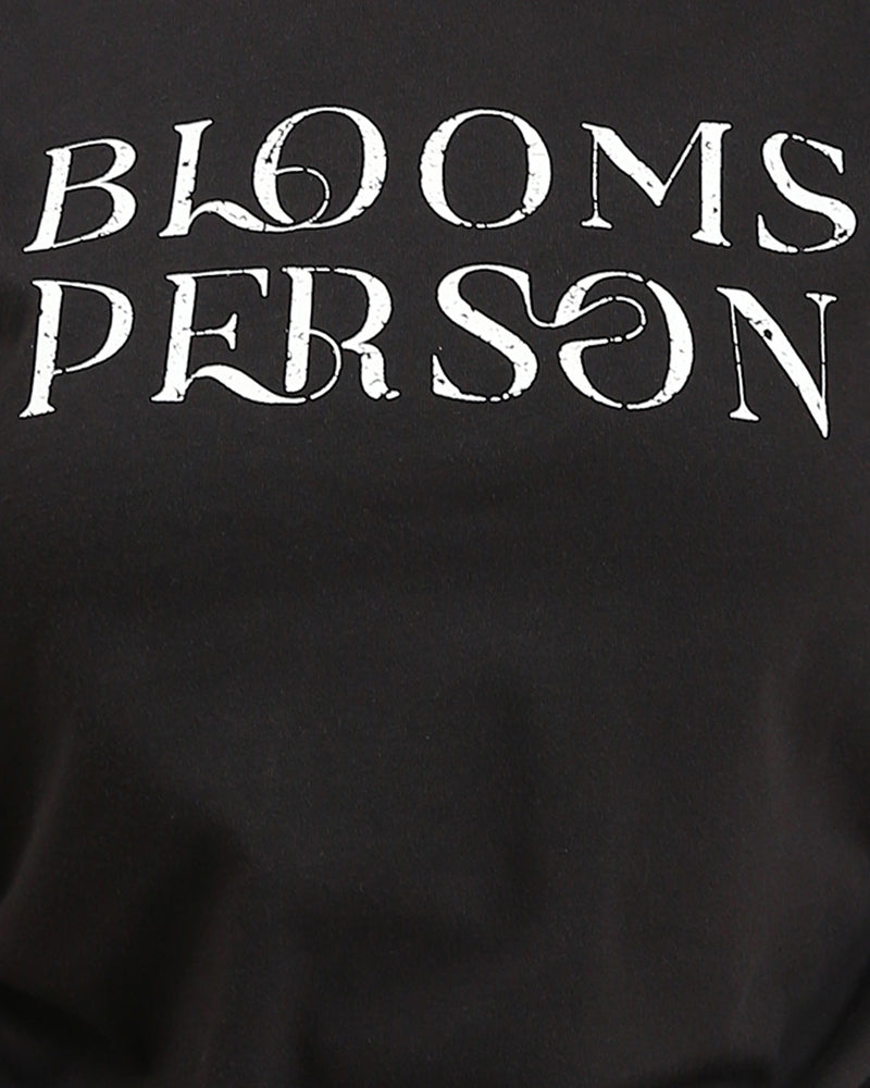 Ravin Women's Side-Cinch Graphic T-Shirt – "Blooms Person" Distressed Print - Black -R210558