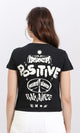 R210559 - Short Sleeves Printed Regular Tee - Black