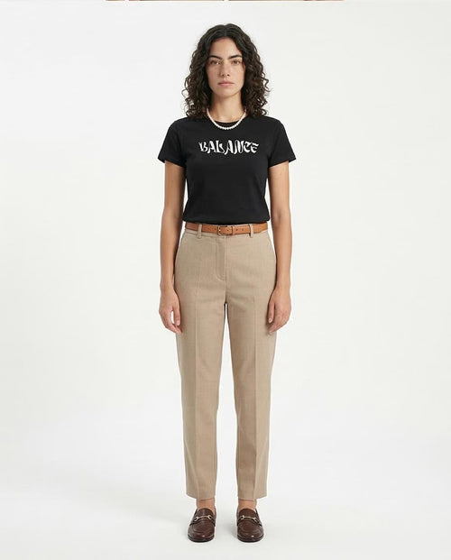 Ravin "Balance" Graphic Baby Tee – Black - R210559