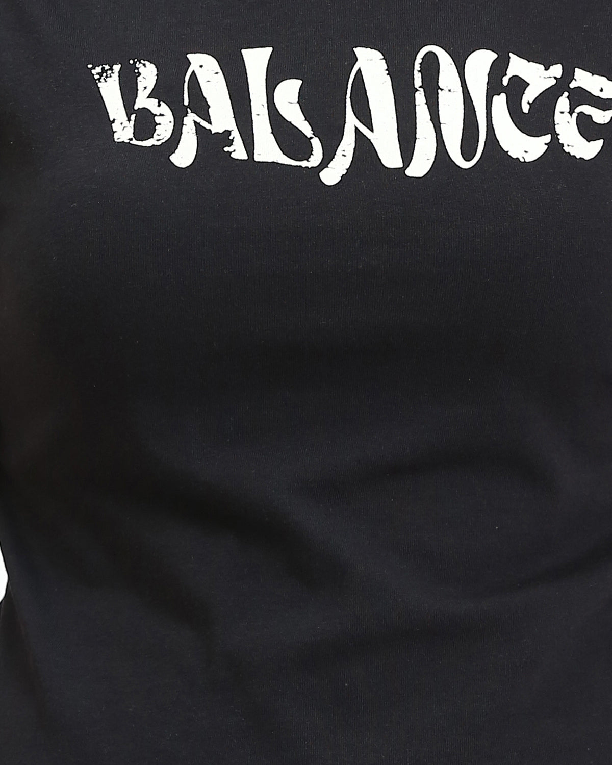 Ravin "Balance" Graphic Baby Tee – Black - R210559