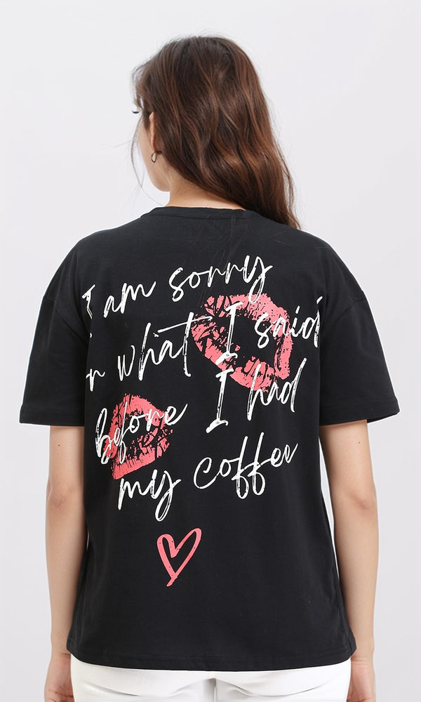 R210561 - Slip On Cotton Regular Tee - Black