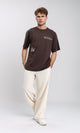 R210571 - Casual Slip On Summer Pants - Beige