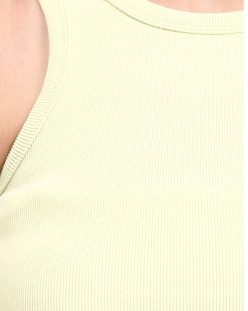 Ravin Women's Ribbed Racerback Tank Top – Lemon Yellow - R210673