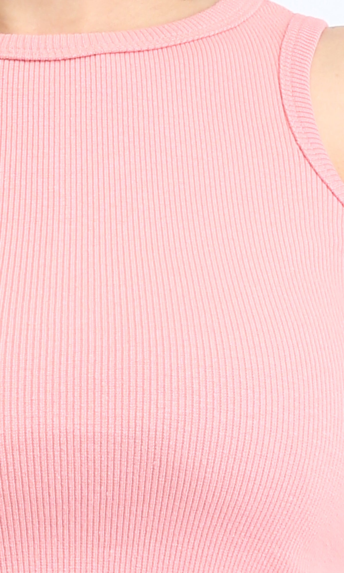 R210675 - Slip On Ribbed Tank Top - Pink