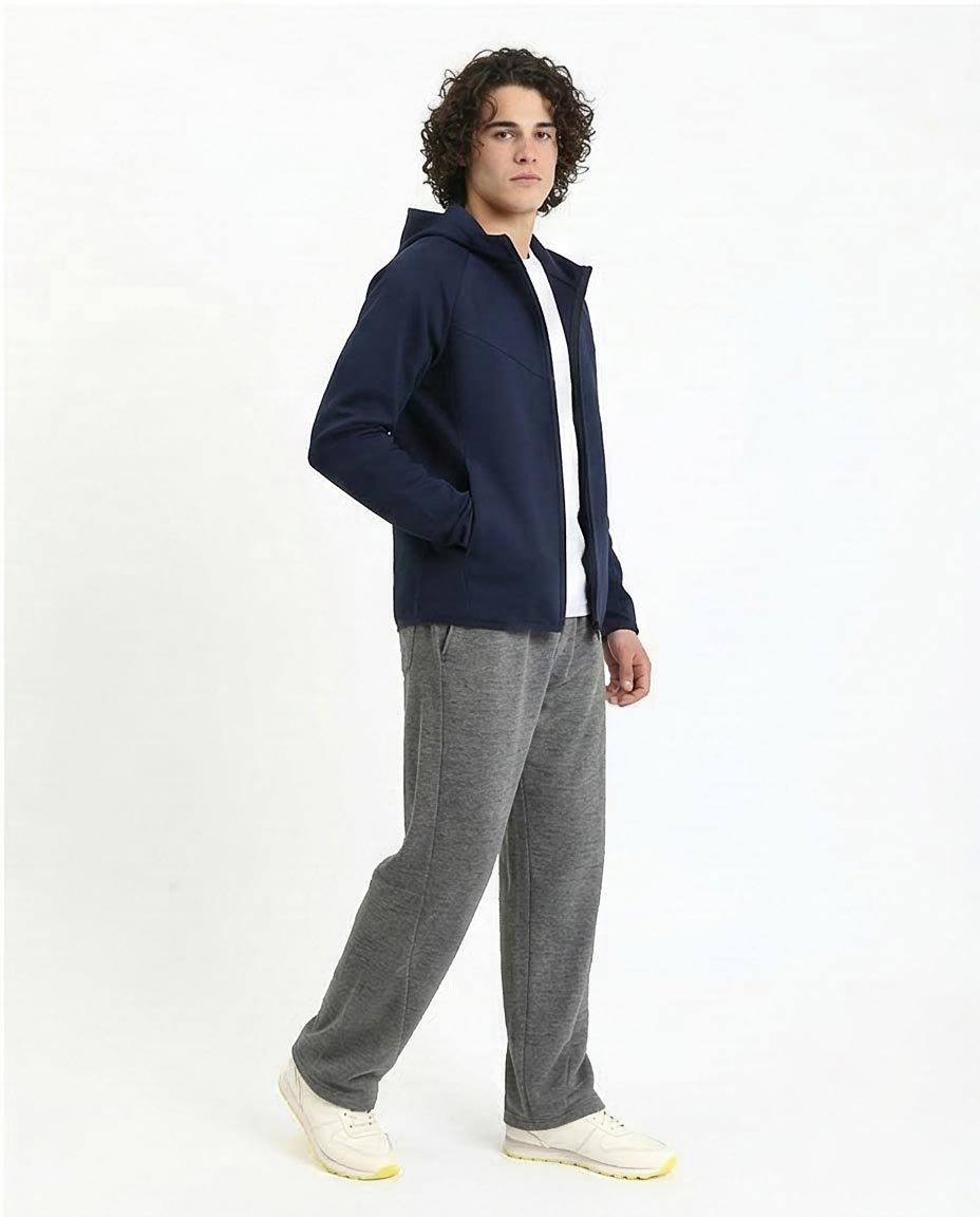Ravin Men’s Relaxed-Fit Marl Jersey Lounge Pants – Charcoal Heather - R210692