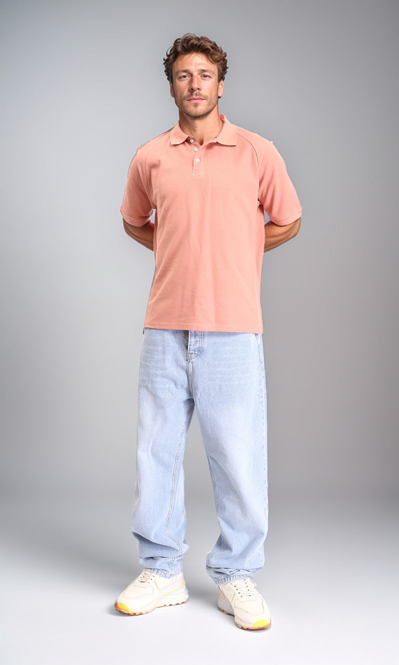 R210780 - Short Sleeves Solid Polo Shirt - Dark Simon