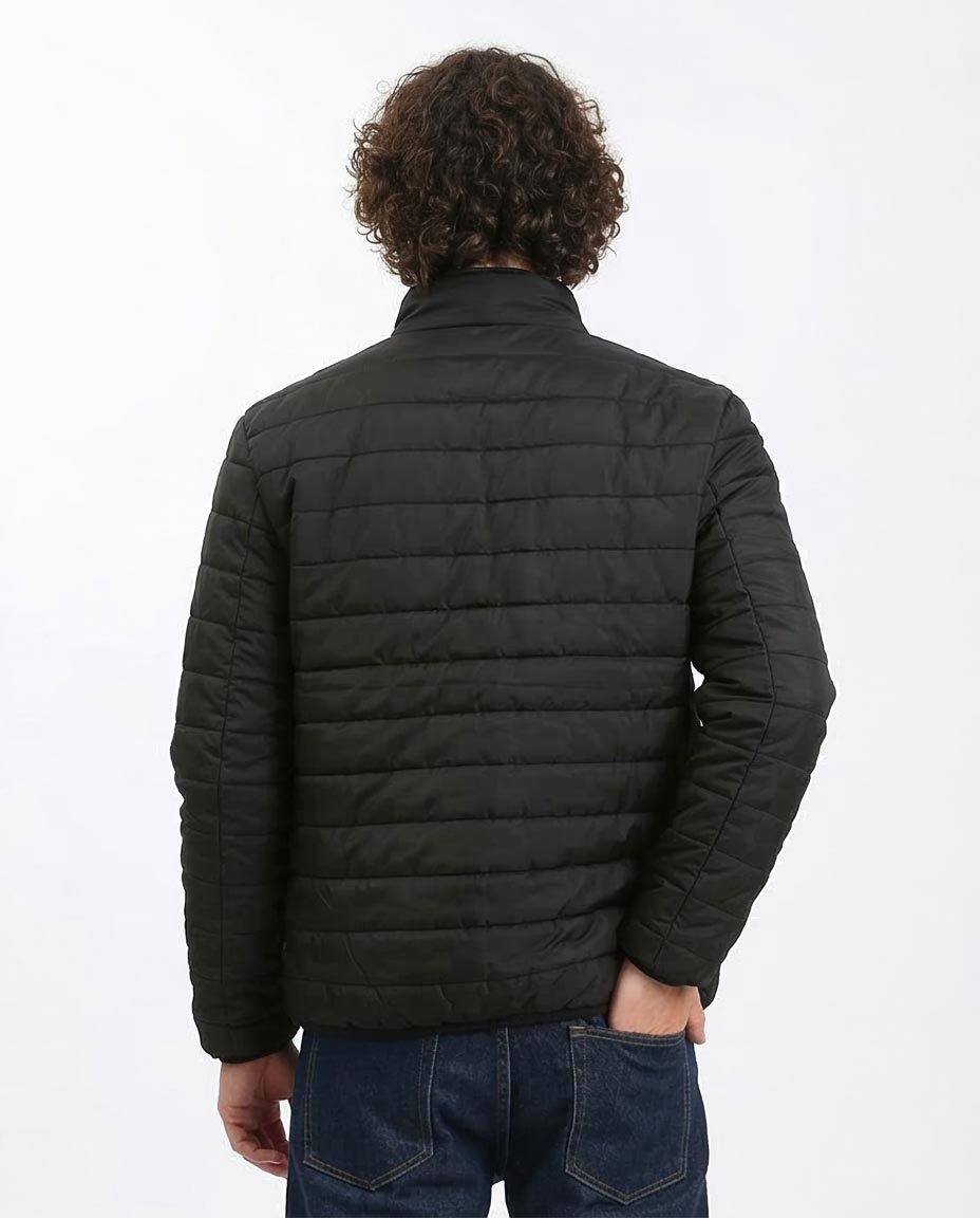 Ravin Men’s Dual-Tone Reversible Quilted Bomber Jacket – Tan & Black - R210816