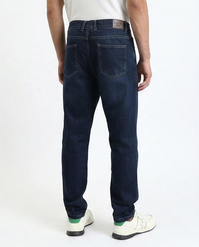 Ravin Men's Deep Indigo Straight-Fit Essential Jeans- Navy Blue - R210838