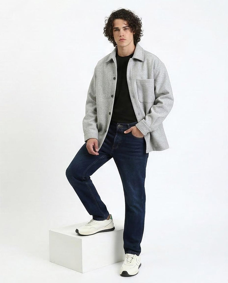 Ravin Men's Deep Indigo Straight-Fit Essential Jeans- Navy Blue - R210838