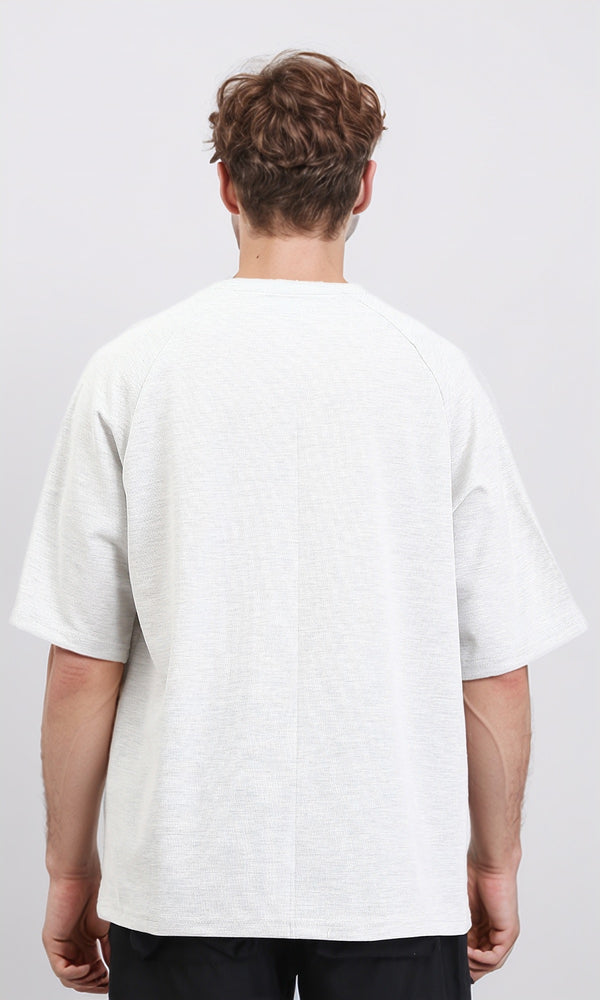 R210940 - Crew Neck Comfy Tee - Heather Light Grey