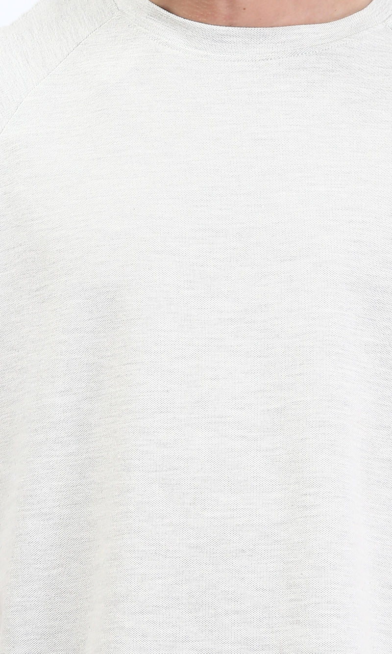 R210940 - Crew Neck Comfy Tee - Heather Light Grey
