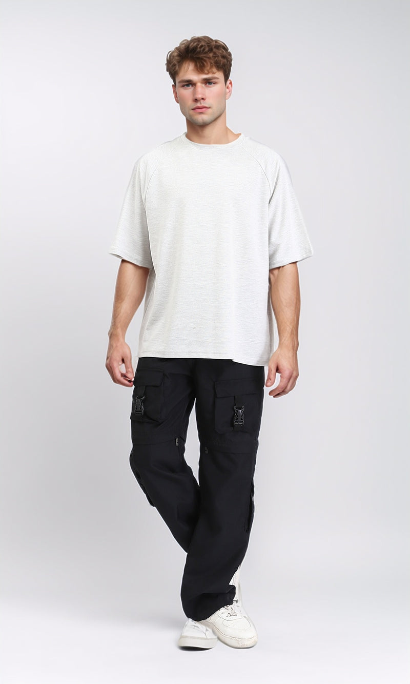 R210940 - Crew Neck Comfy Tee - Heather Light Grey