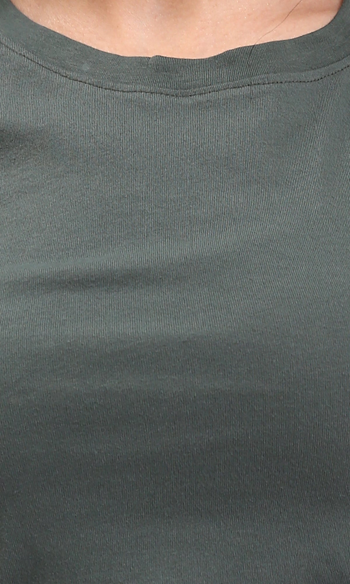 R210980 - Sleeveless Solid Basic Cotton Top - Dark Khaki