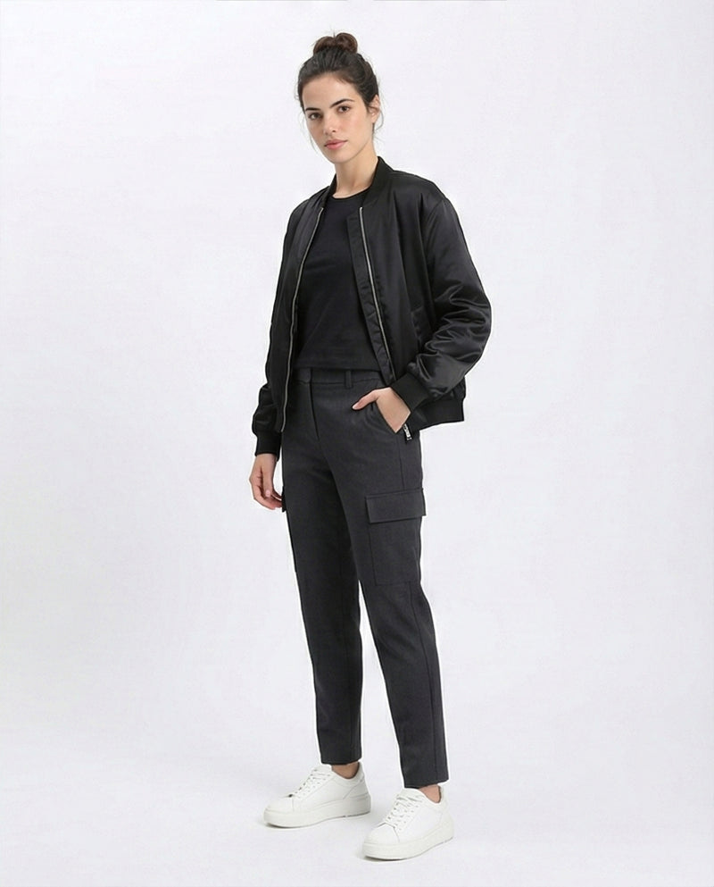 R211027 - Slip On Printed Regular Tee - Black