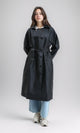R211071 - Long Sleeves Buttoned Winter Coat - Black