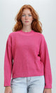 R211181 - Slip On Casual Knitted Pullover - Fuchsia