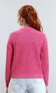 R211181 - Slip On Casual Knitted Pullover - Fuchsia