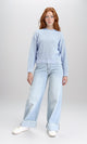 R211184 - Slip On Casual Knitted Pullover - Pastel Blue