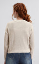 R211185 - Slip On Casual Knitted Pullover - Pastel Beige