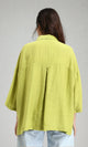 R211197 - 3/4 Sleeves Relaxed Textured Shirt - Lime