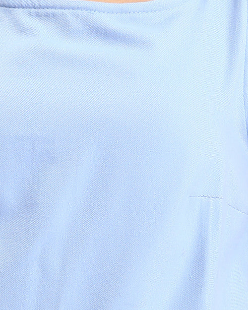 Ravin Women’s Sleeveless Square Neck Shell Top – Cornflower Blue - R211292