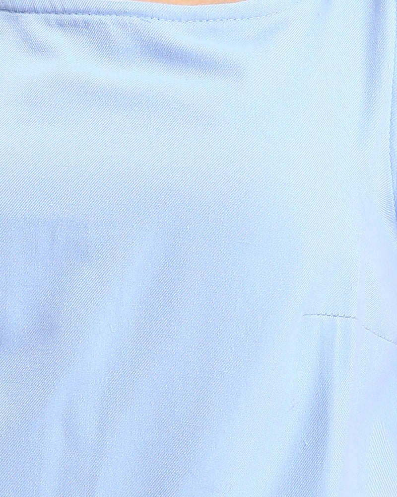 Ravin Women’s Sleeveless Square Neck Shell Top – Cornflower Blue - R211292