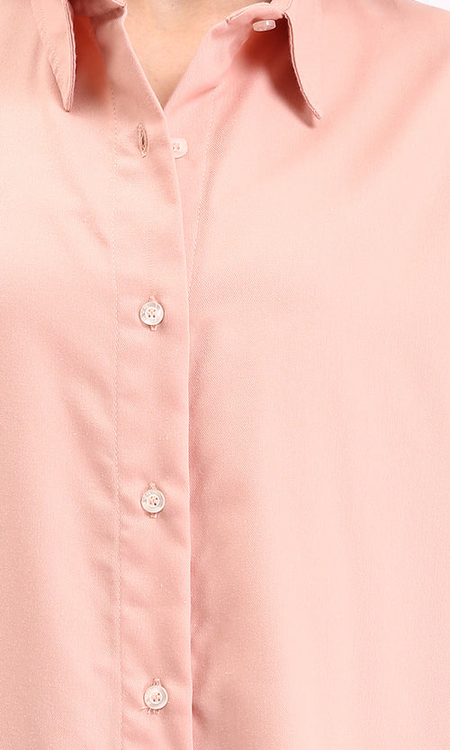 R211296 - Buttoned Long Sleeves Solid Long Shirt - Light Simon