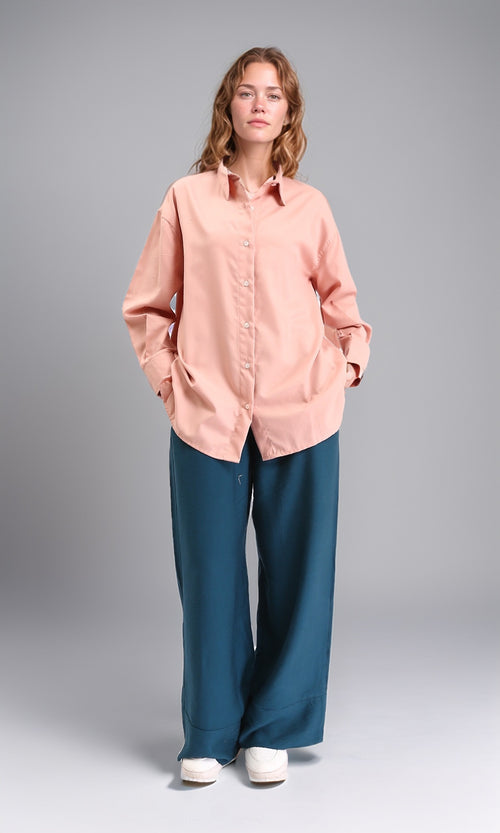 R211296 - Buttoned Long Sleeves Solid Long Shirt - Light Simon