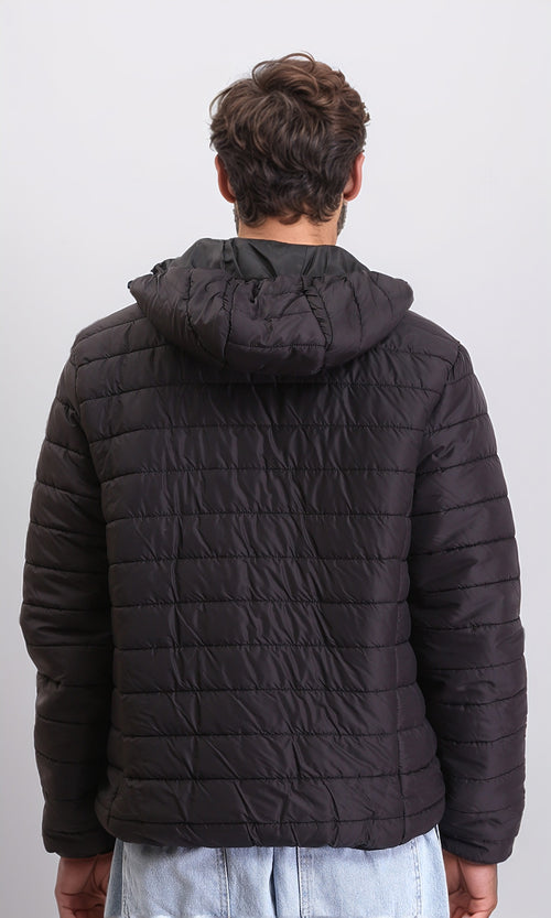 R211340 - Coziness Regular Fit Puffer Jacket - Black