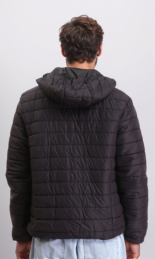 R211340 - Coziness Regular Fit Puffer Jacket - Black