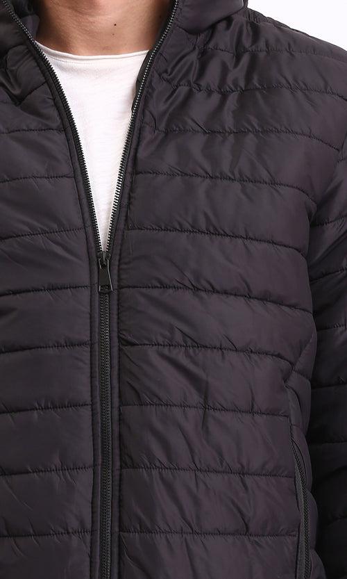 R211340 - Coziness Regular Fit Puffer Jacket - Black