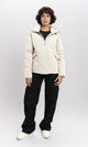 R211479 - Long Sleeves Solid Bomber Jacket - Light Beige