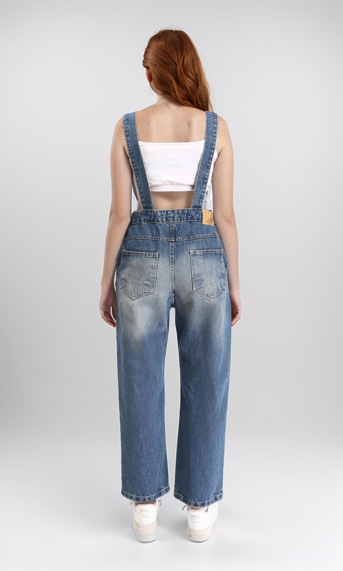 R211616 - Straight Leg Solid Relaxed Overall - Standard Blue