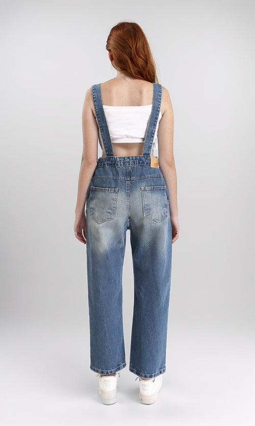 R211616 - Straight Leg Solid Relaxed Overall - Standard Blue