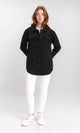 R211666 - Self Pattern Long Winter Shirt - Black