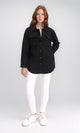 R211666 - Self Pattern Long Winter Shirt - Black