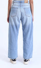 R211718 - Casual Straight-Leg Solid Jeans - Light Blue
