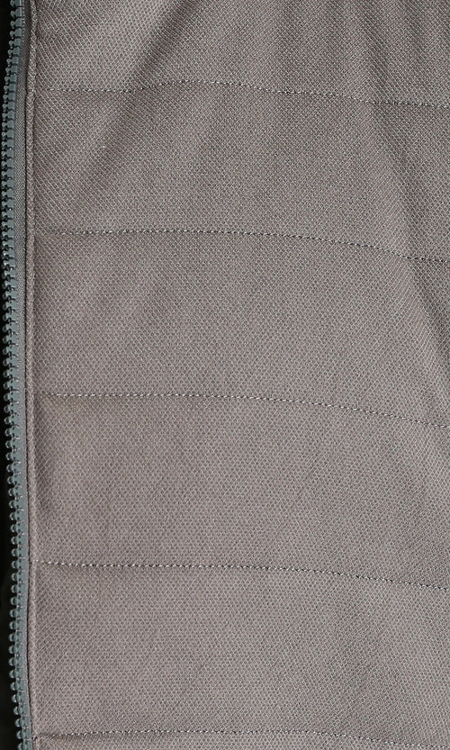 R212010 - Long Sleeves Bomber Jacket with Hem - Grey