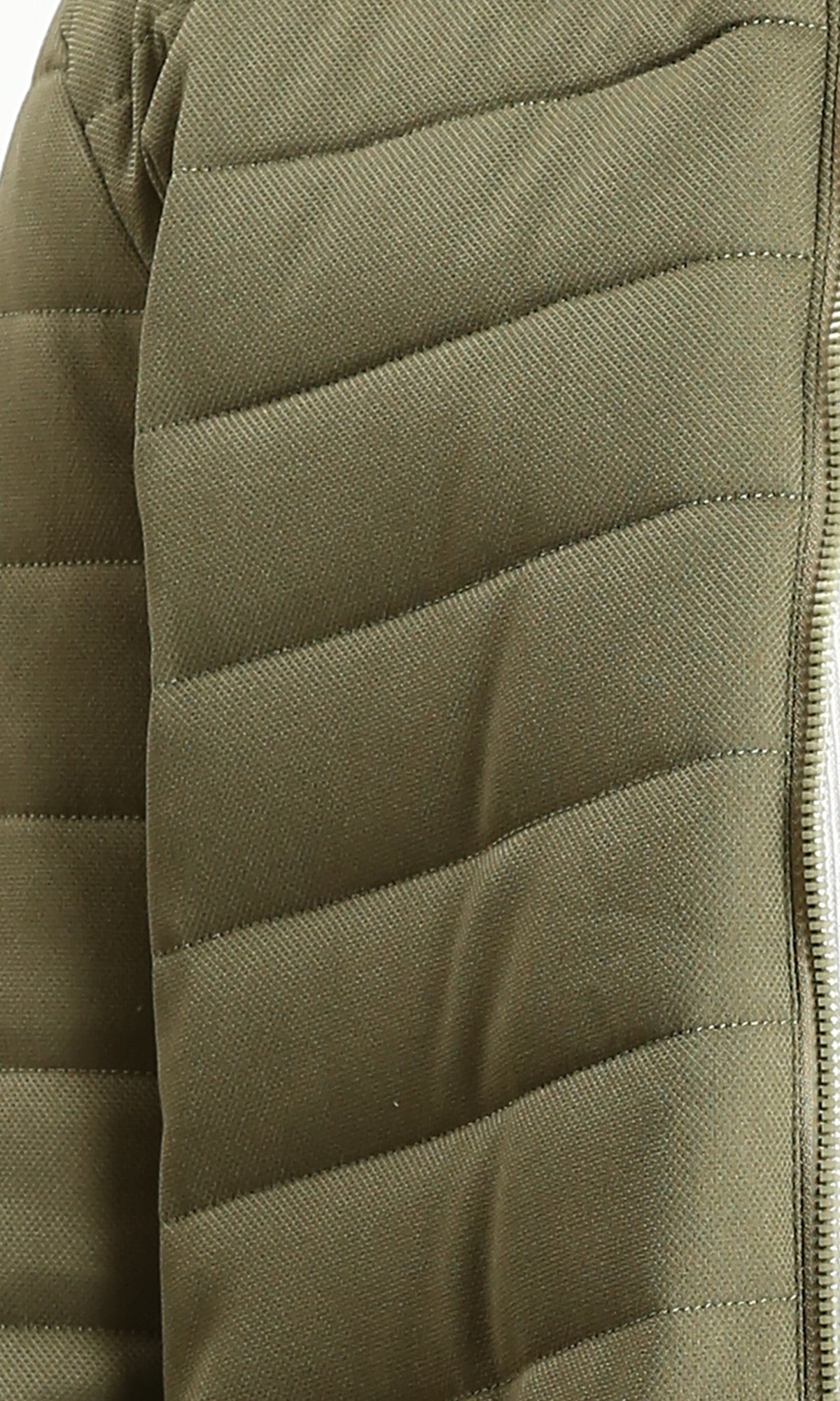 R212011 - Long Sleeves Bomber Jacket with Hem - Olive