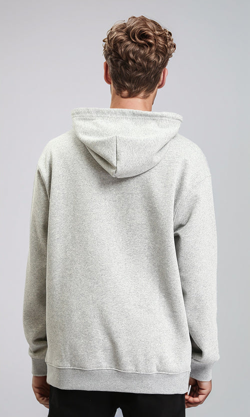 R212021 - Slip On Comfy Basic Hoodie - Heather Grey