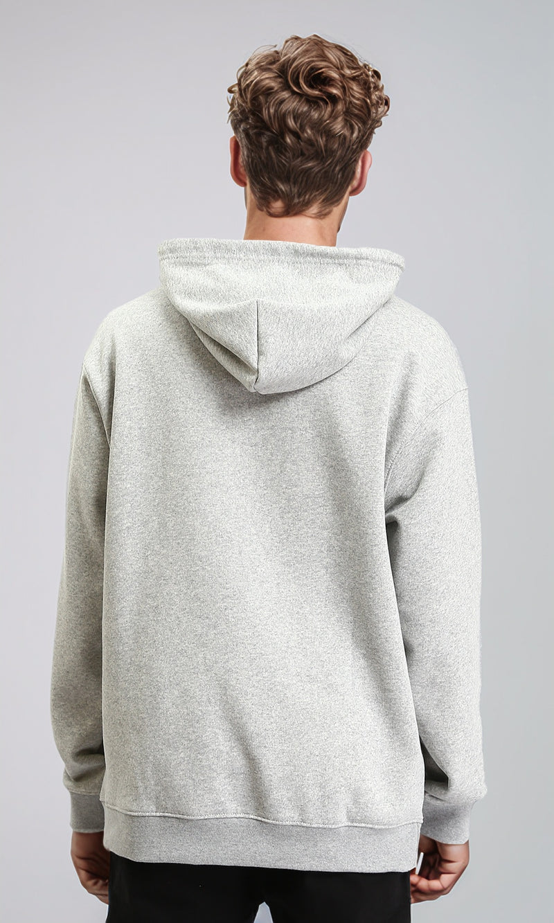 R212021 - Slip On Comfy Basic Hoodie - Heather Grey