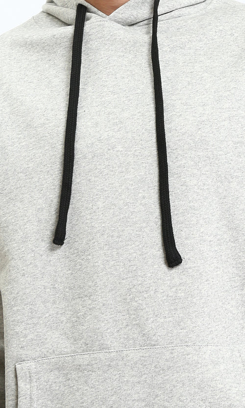 R212021 - Slip On Comfy Basic Hoodie - Heather Grey