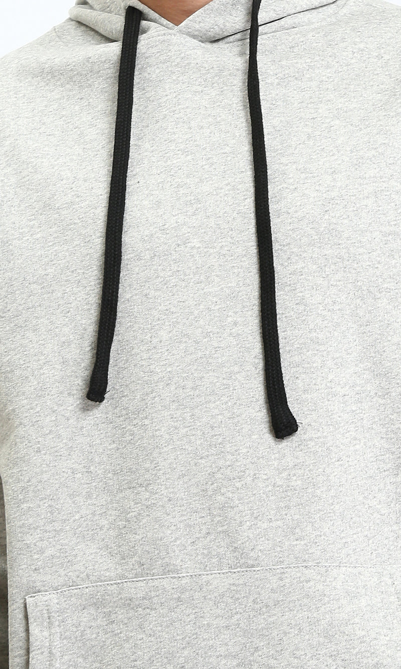 R212021 - Slip On Comfy Basic Hoodie - Heather Grey